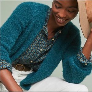 Anthropologie Northbound Eyelash Cardigan Sweater